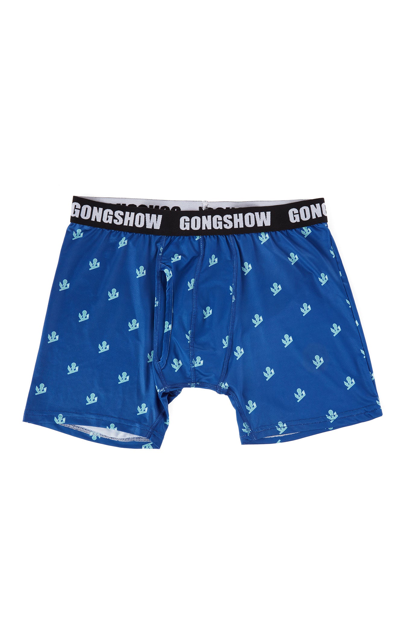 Anchors Away Blue Mens GONGSHOW Hockey Boxer Shorts – GONGSHOW GEAR